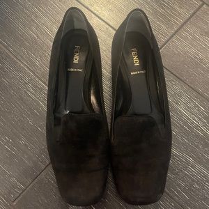 Fendi Made in Italy Suede Women’s Loafers